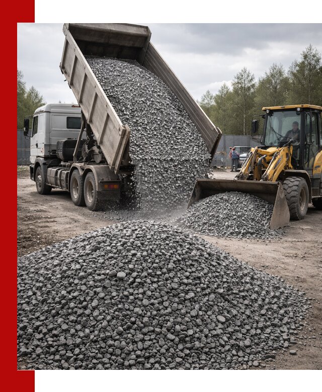 Доставка и продажа щебня гранитного в Торжке