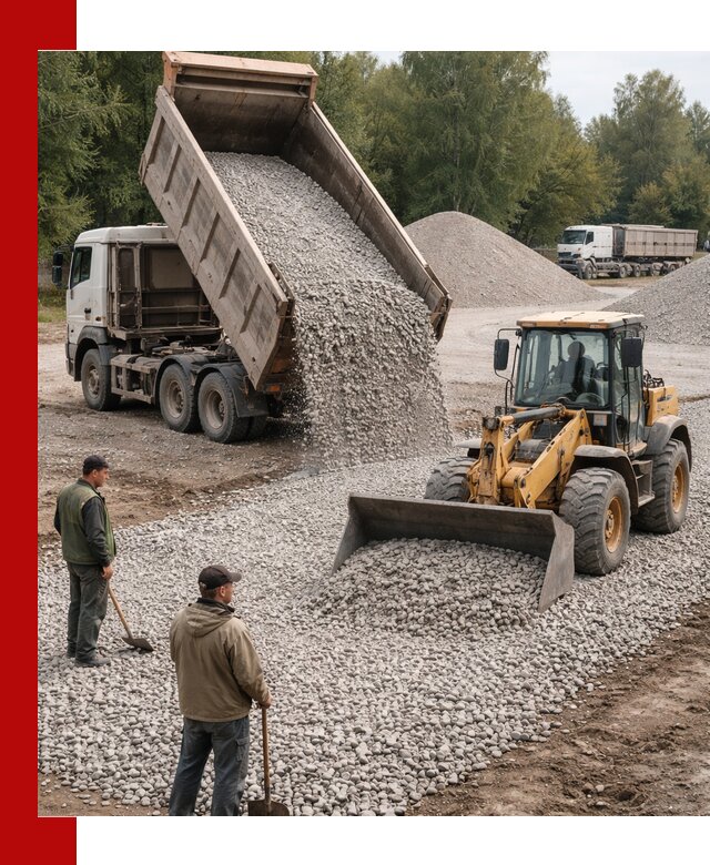 Купить гравийный щебень фракция 20-40 в Торжке с доставкой