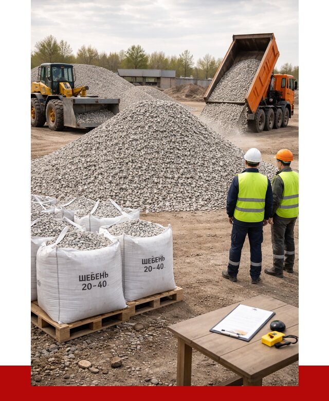 Известняковый щебень 20-40 в Торжке от 2147 р. ПРОНЕРУДТрж