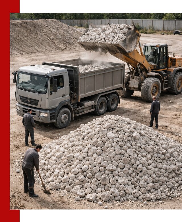 Известняковый щебень фракция 70–150 с доставкой в Торжке