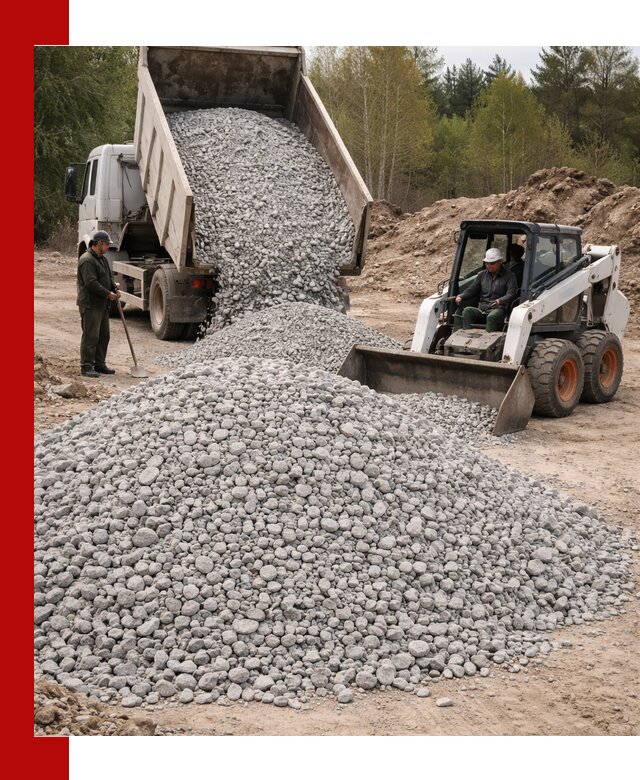 Доставка доломитового щебня в Торжке напрямую от карьера