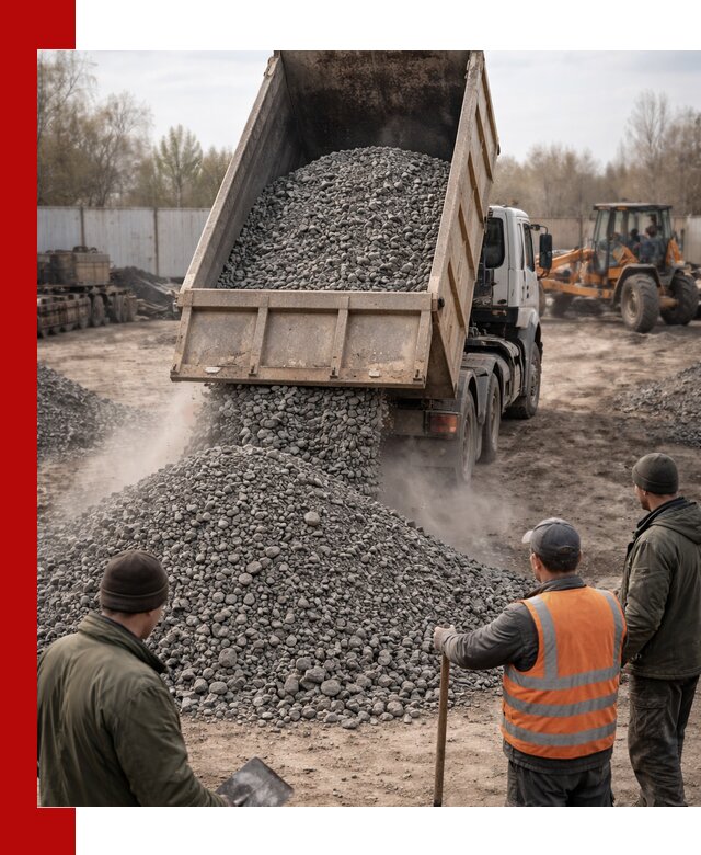 Доставка шлакового щебня в удобные сроки по выгодной цене в Торжке