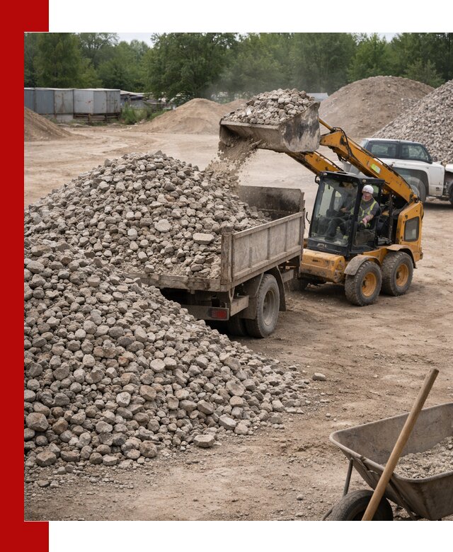 Доставка вторичного щебня в Торжке для строительных работ