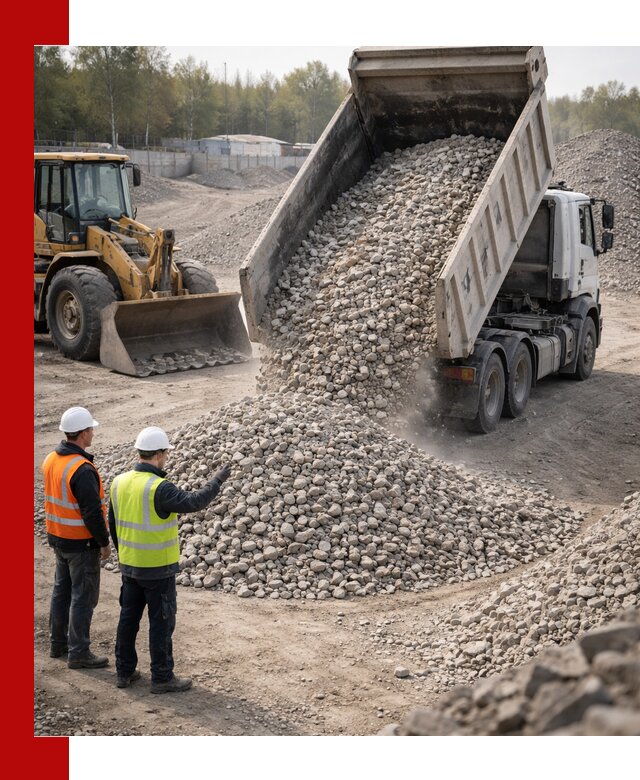 Вторичный щебень фракция 40–70 доставка в Торжке