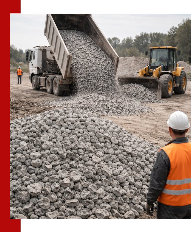 Доставка бетонного щебня фракции 20-40 в Торжке