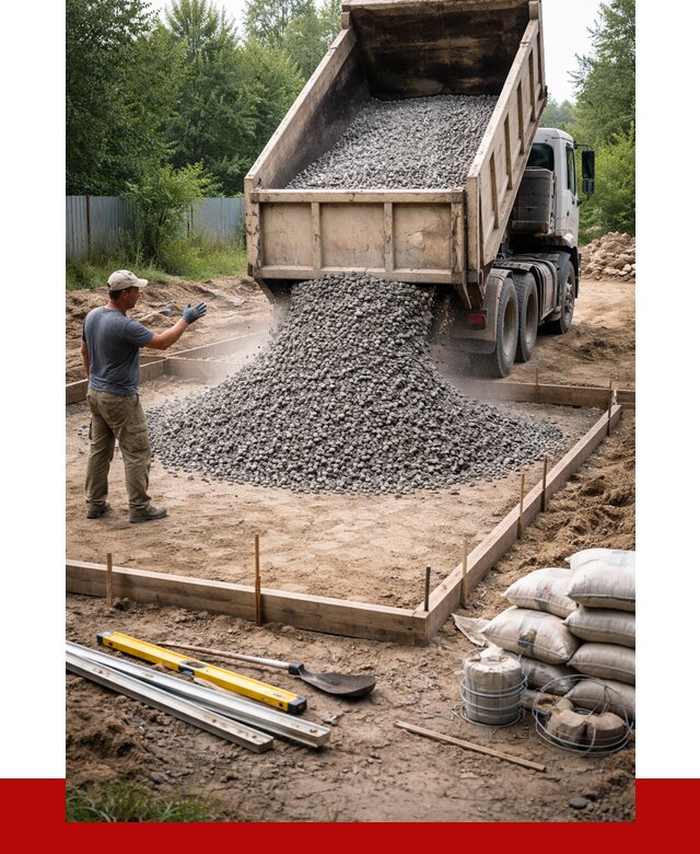 Купить щебень для фундамента в Торжке от 4601 р. | ПРОНЕРУДТрж