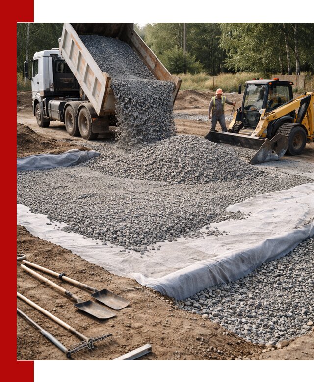 Щебень для фундамента с доставкой в Торжке