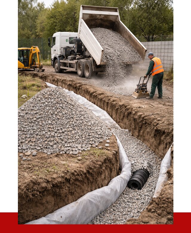 Щебень для дренажа в Торжке от 1891 р., ПРОНЕРУДТрж доставка