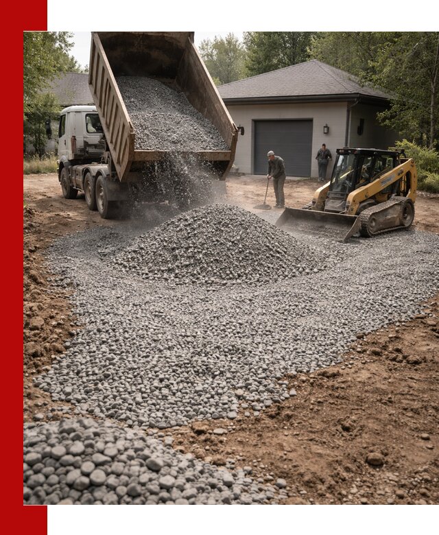 Щебень для парковки в Торжке: доставка и укладка качественного материала