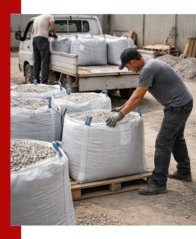 Доставка щебня в мешках по выгодным ценам в Торжке