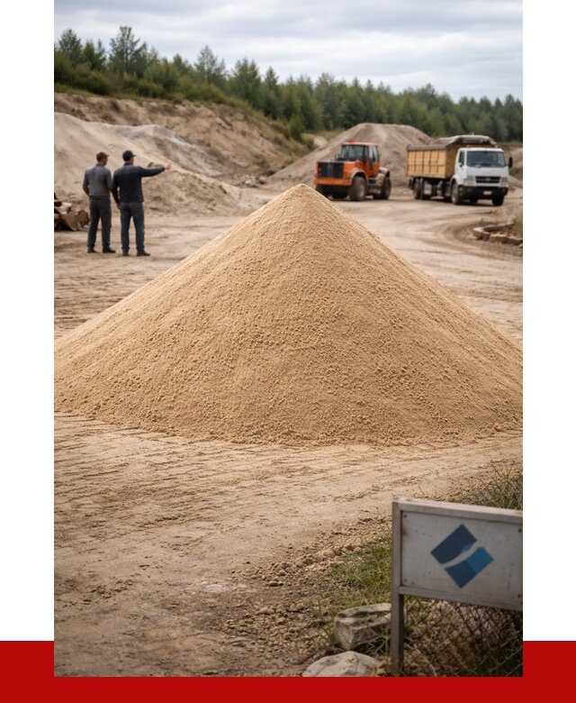 Карьерный песок навалом в Торжке от 1840 р. | ПРОНЕРУДТрж
