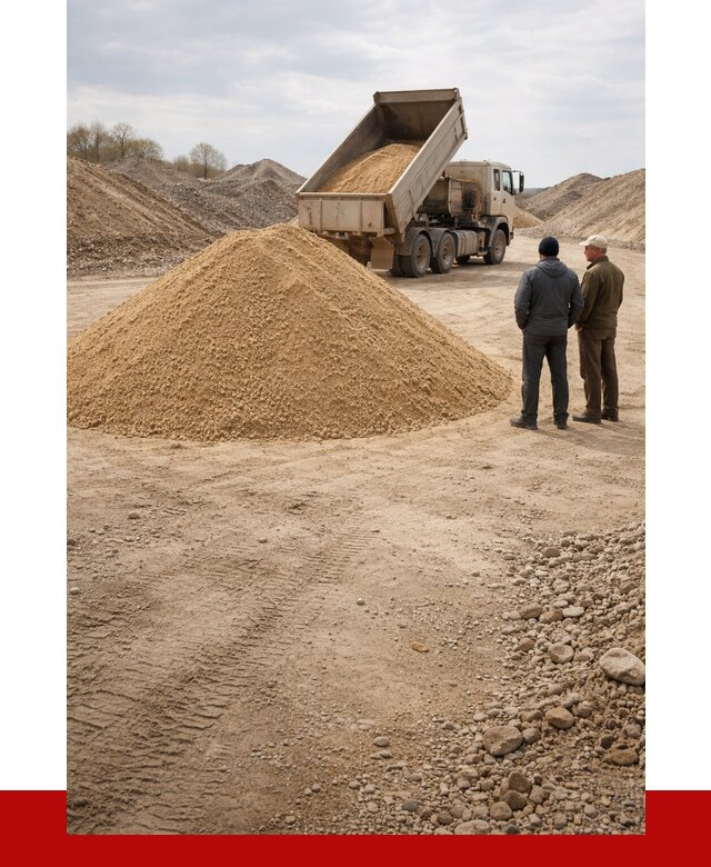 Карьерный песок крупнозернистый в Торжке от 8690 р | ПРОНЕРУДТрж