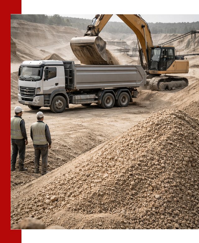 Карьерный крупнозернистый песок с доставкой в Торжке