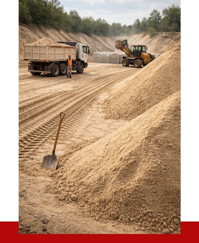 Карьерный песок мелкозернистый в Торжке от 9202 р. | ПРОНЕРУДТрж