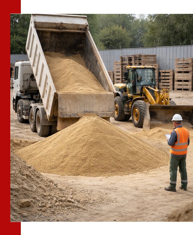 Доставка карьерного мелкозернистого песка в Торжке