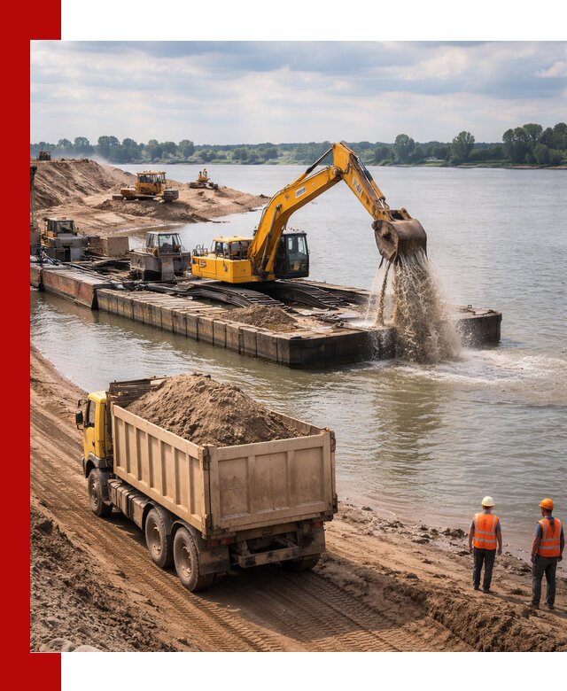 Намывной песок с доставкой в Торжке оптом и в розницу