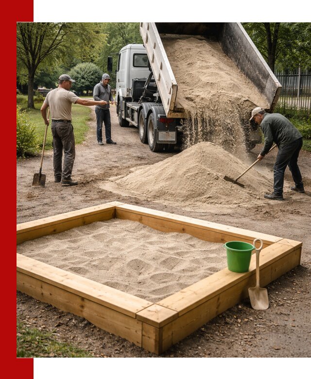 Песок для песочницы с доставкой в Торжке недорого и чистый