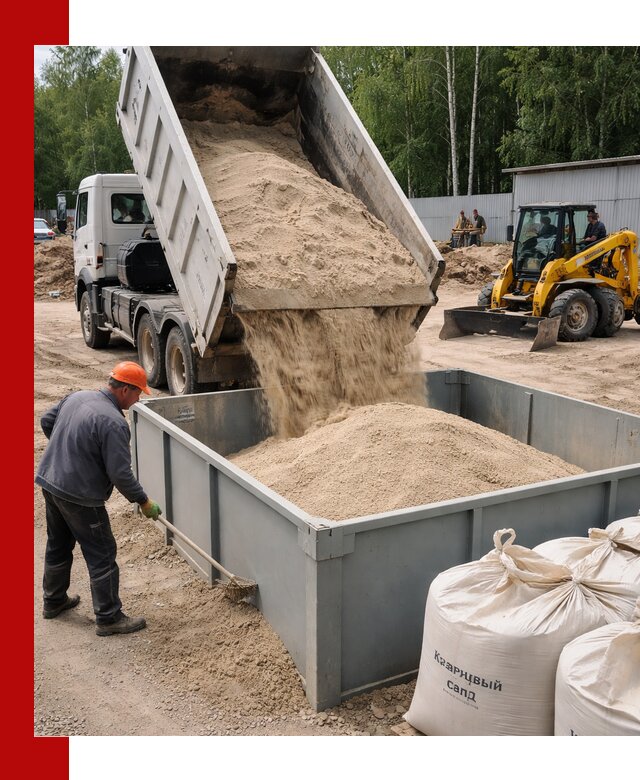 Кварцевый песок для фильтра в Торжке — доставка и качество