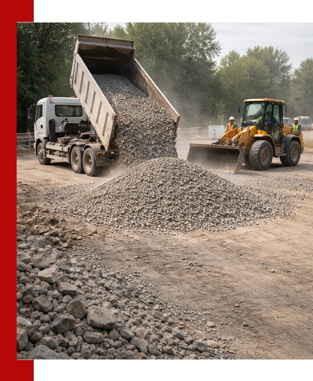 Гравий фракция 5–20 доставка в Торжке оптом и в розницу