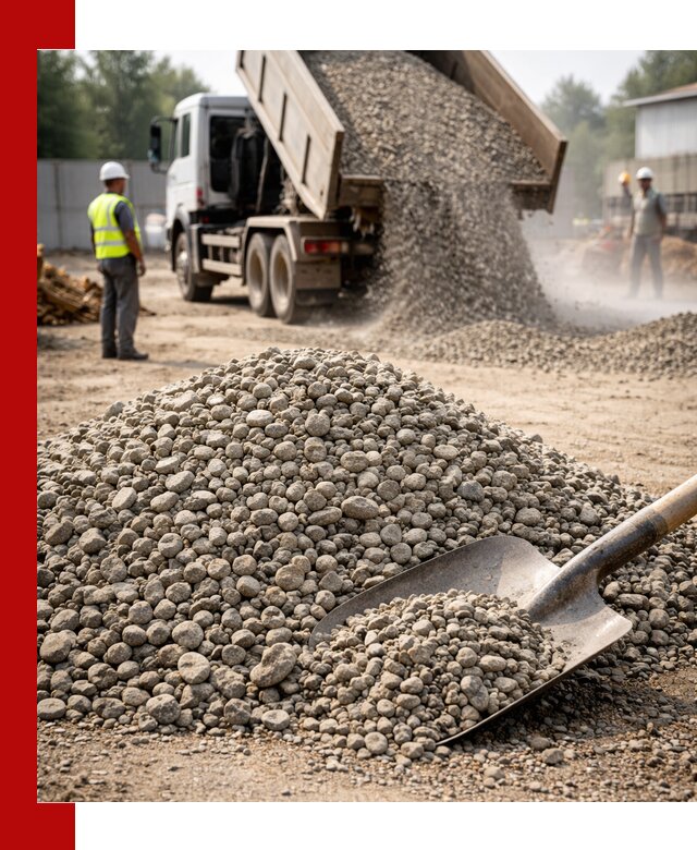 Доставка гравия фракции 20-40 в Торжке с самосвалами