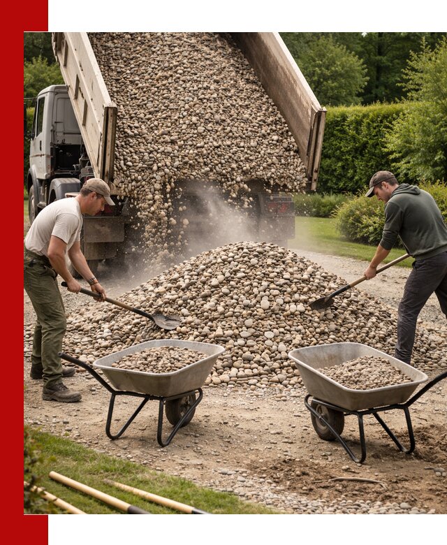 Доставка и продажа декоративной гальки в Торжке