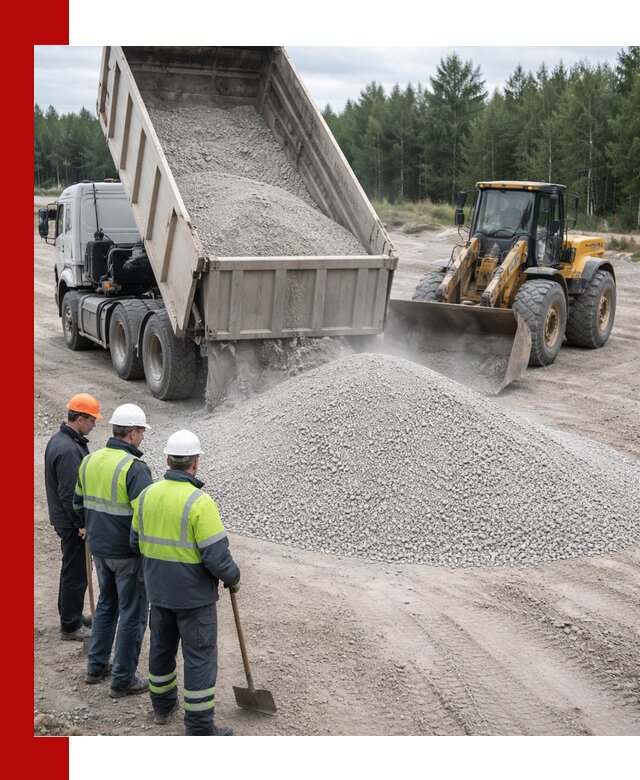 Известняковый отсев 0-5 доставка в Торжке быстро и выгодно