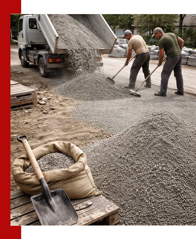 Отсев для тротуарной плитки в Торжке — доставка и укладка