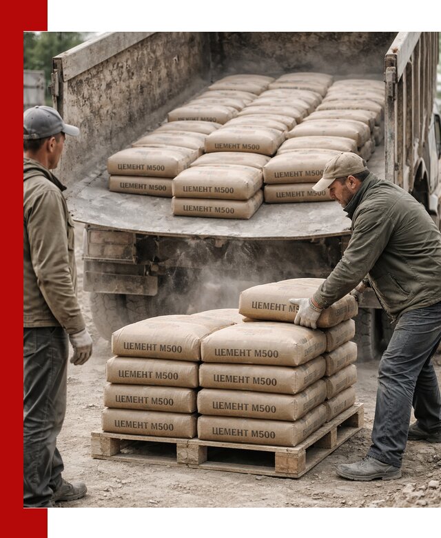 Цемент М500 с доставкой самосвалом в Торжке