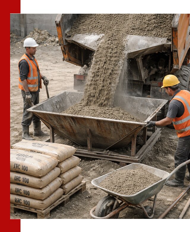 Доставка цементно-песчаной смеси М100 в Торжке