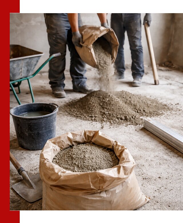 Доставка сухой смеси для стяжки в Торжке