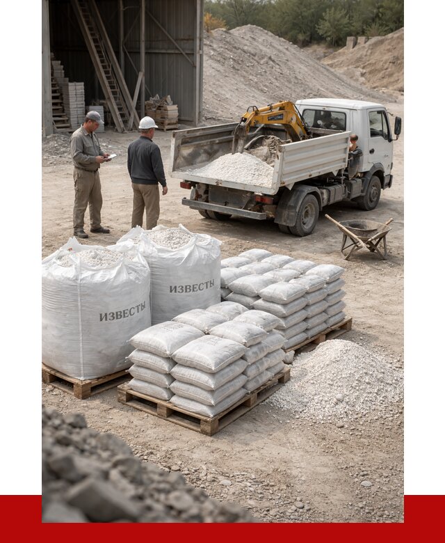 Известь строительная в Торжке с доставкой от 4294 р. | ПРОНЕРУДТрж