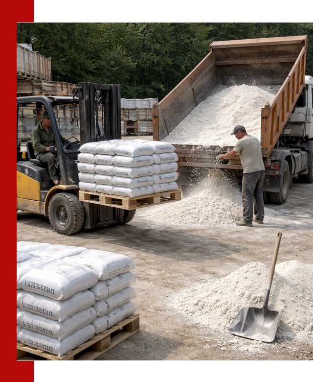 Доставка строительной извести оптом и в розницу в Торжке