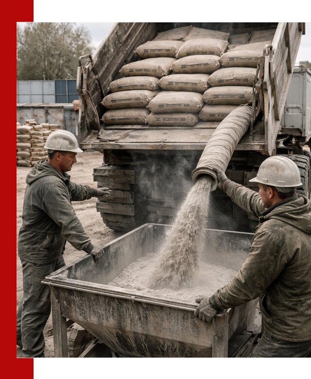 Доставка цемента М400 в Торжке оптом и в розницу