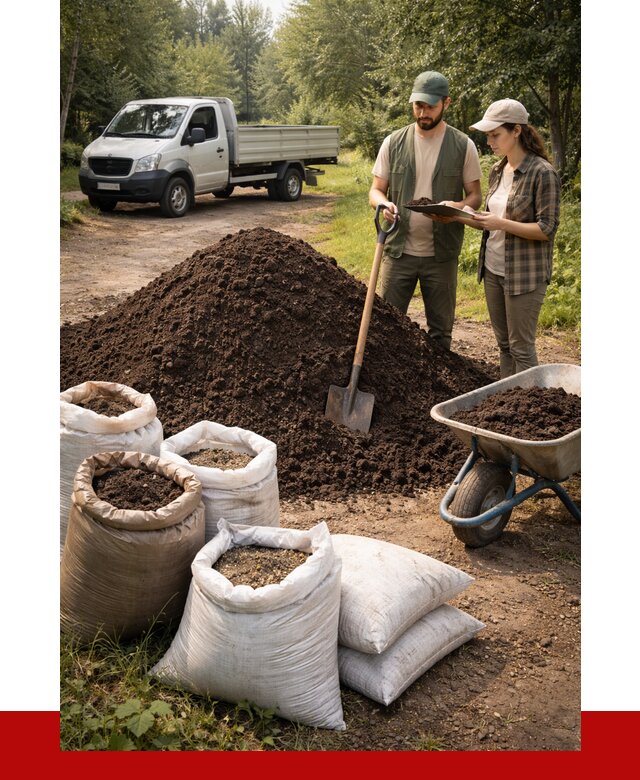 Купить грунт с доставкой в Торжке от 4601 р. за м3 | ПРОНЕРУДТрж