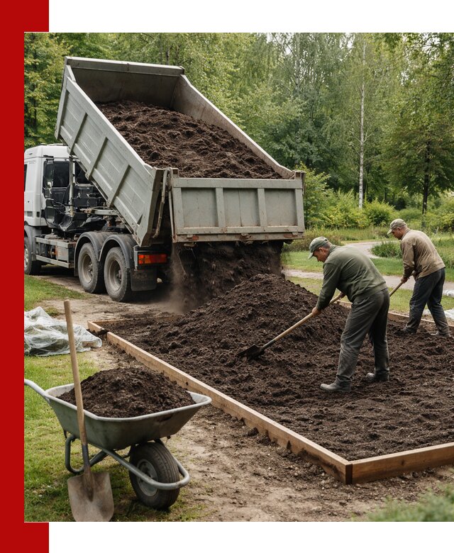 Доставка грунта для озеленения и благоустройства в Торжке
