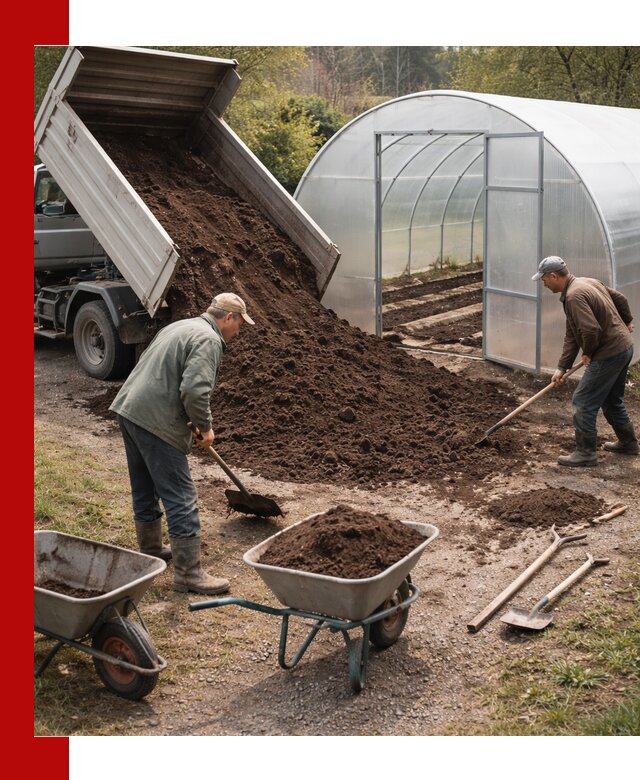 Грунт для теплицы с доставкой в Торжке — плодородный субстрат под растения