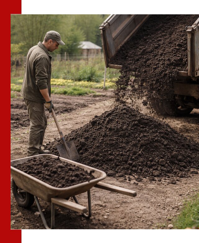 Доставка качественной земли для огорода в Торжке