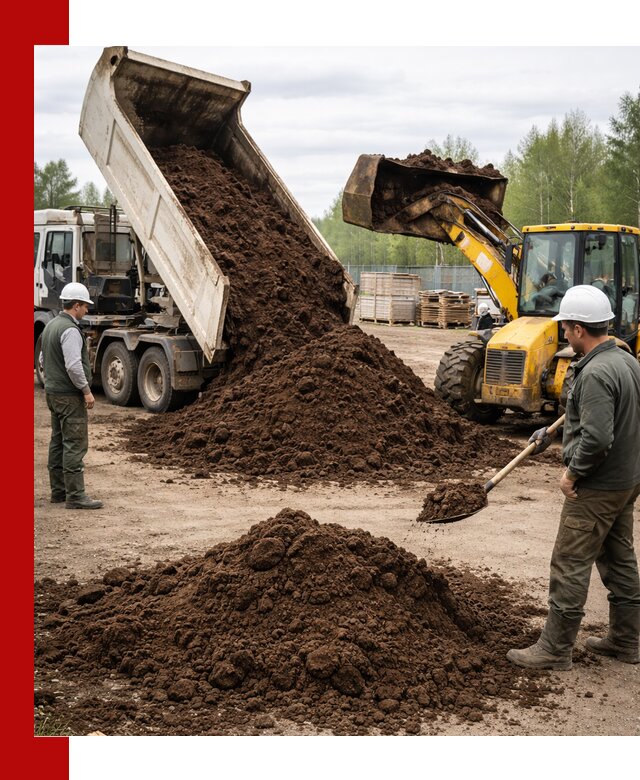 Доставка торфа оптом и в мешках в Торжке