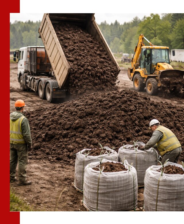 Доставка нейтрального торфа в Торжке оптом и в розницу