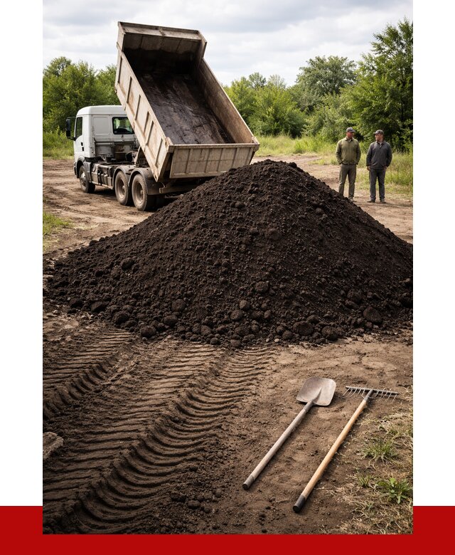 Купить чернозем навалом в Торжке от 1227 р. за куб | ПРОНЕРУДТрж