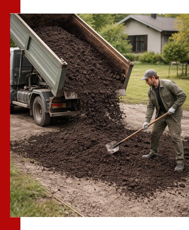 Чернозем для газона с доставкой в Торжке быстро и качественно