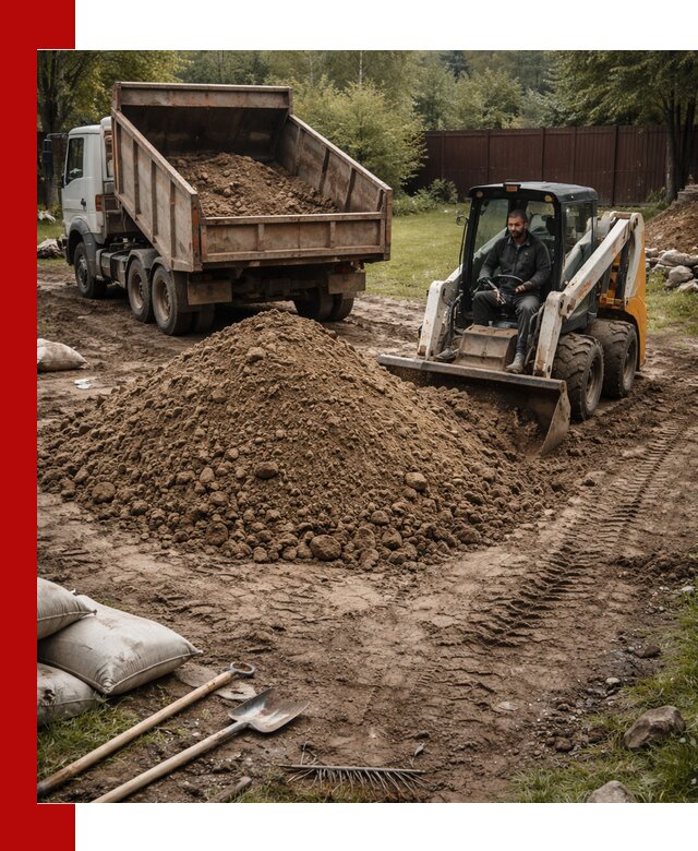 Суглинок для планировки участков в Торжке с доставкой и выгрузкой