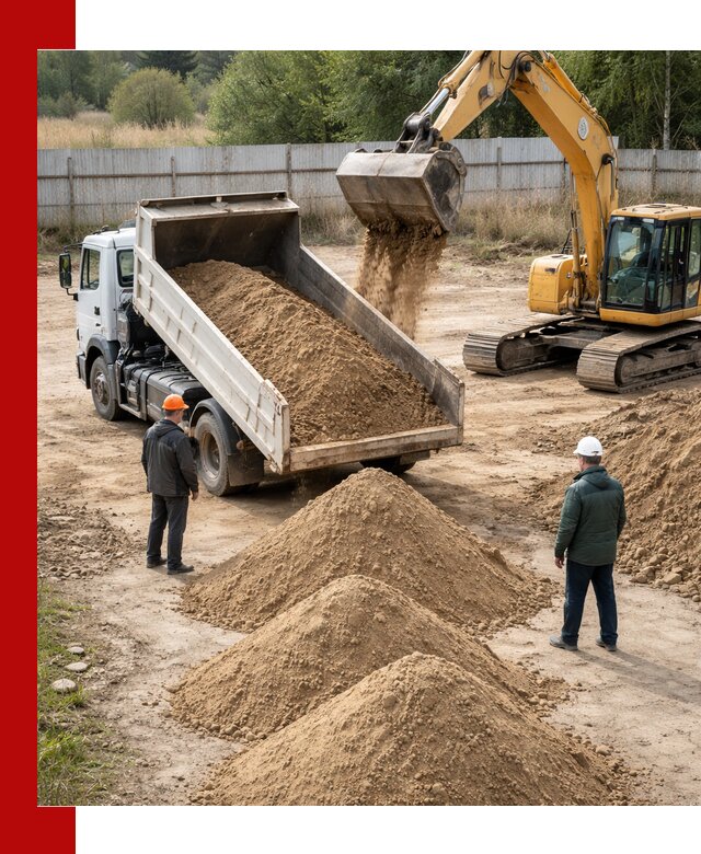 Доставка супеси вагонными и автопартиями в Торжке