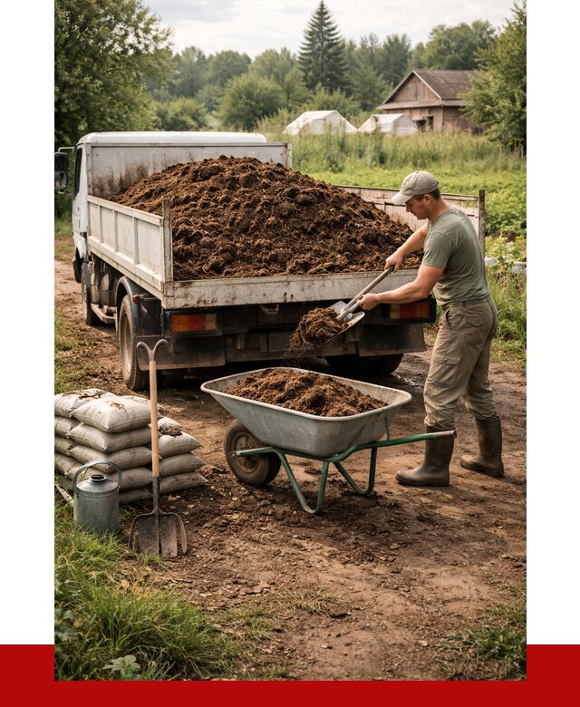 Купить коровий навоз с доставкой в Торжке от 1840 р. | ПРОНЕРУДТрж