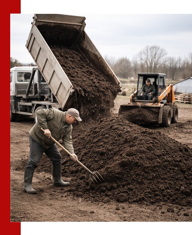 Доставка и продажа перегноя в Торжке быстро и дешево