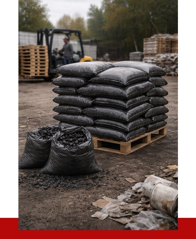 Купить уголь в мешках с доставкой в Торжке от 7668 р. | ПРОНЕРУДТрж