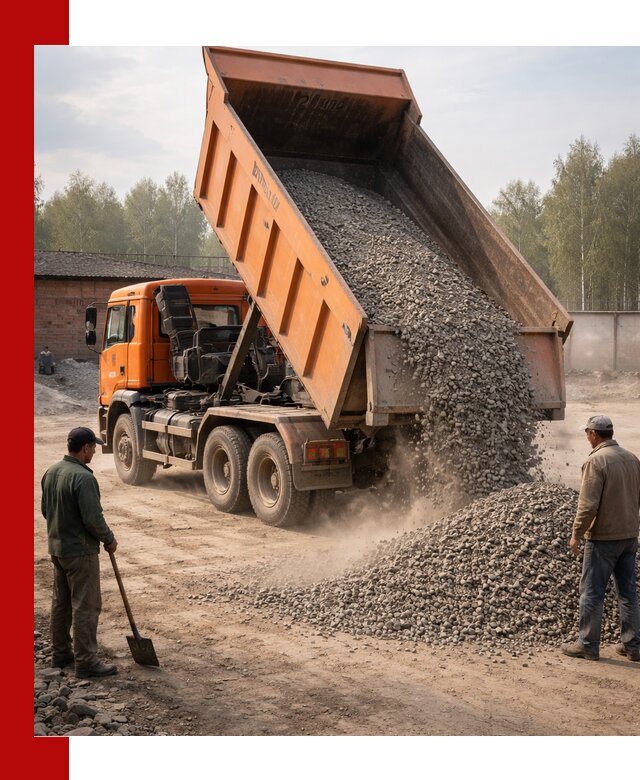 Доставка самосвалом 20 м3 в Торжке быстро и надежно