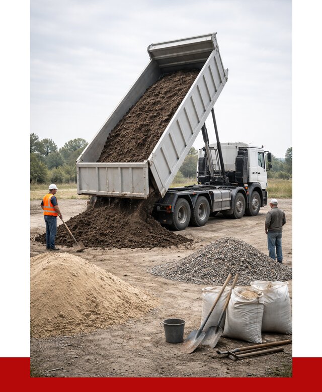 Доставка самосвалом 30 кубов в Торжке от 8690 р. | ПРОНЕРУДТрж