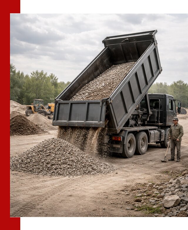 Доставка самосвалом 30 м3 по выгодным ценам в Торжке