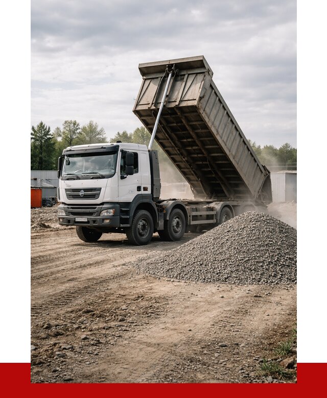 Доставка самосвалом 40 кубов в Торжке от 9202 р. | ПРОНЕРУДТрж